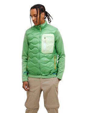 Peak Performance Peak Performance Kamizelka Helium Utility Down Zielony Relaxed Fit