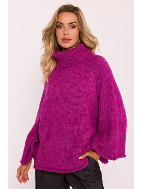 Made of Emotion Made of Emotion Sweter M822 Różowy Baggy Fit