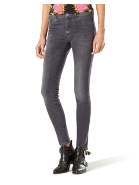 PHILIPP PLEIN PHILIPP PLEIN Džegínsy 30782 Sivá Jegging Fit