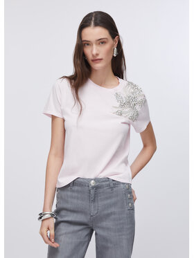 Liu Jo Liu Jo T-Shirt CA6010J3868P9749 Fioletowy Regular Fit