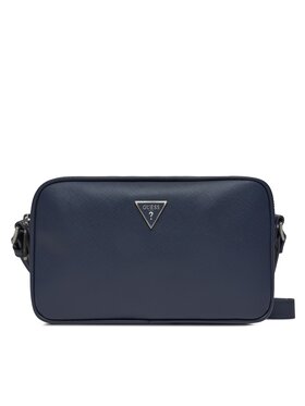 Guess Guess Мъжка чантичка Certosa Saffiano Eco Mini Bags HMECSA P3329 Тъмносин