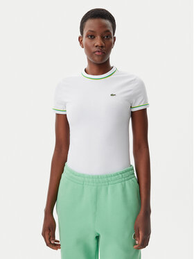 Lacoste Lacoste T-särk TF0347 Valge Slim Fit