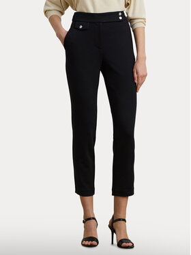 LAUREN RALPH LAUREN LAUREN RALPH LAUREN Auduma bikses 200980023001 Melns Straight Fit