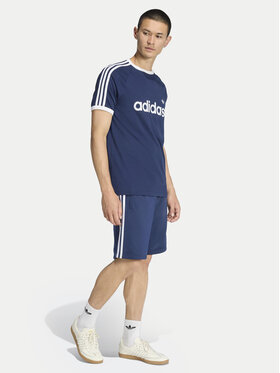 adidas adidas T-Shirt 3-Stripes Ringer KF0419 Σκούρο μπλε Slim Fit