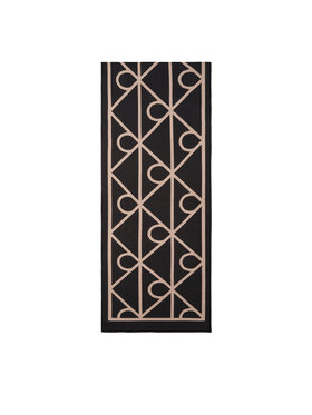 Calvin Klein Calvin Klein Šal Emblem Aop Jcq Fine Rib Scarf LV04D8051G Crna