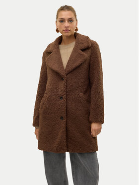 Vero Moda Vero Moda Fellmantel Kylie Teddy 10289938 Braun Loose Fit