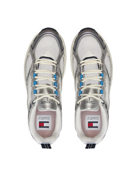 Tommy Jeans Tenisice Archive Retro Runner EM0EM01486 Srebrna