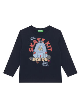 United Colors Of Benetton United Colors Of Benetton Bluzka 3I1XG10KQ Granatowy Regular Fit