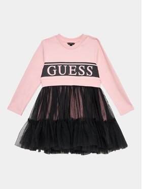 Guess Guess Sukienka codzienna K3YK07 KB8R0 Różowy Regular Fit
