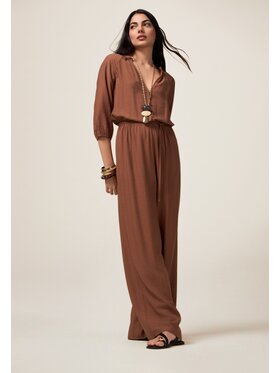 Oltre Oltre Jumpsuit 7392R104941N027 Marrone A-Line Fit