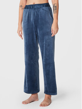 Triumph Triumph Pyjamahose Mix % Match Velour 10213411 Dunkelblau Relaxed Fit