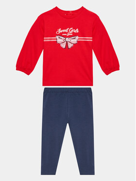 Guess Guess Komplekti kuuluvad t-särk ja šortsid A3YG15 KA6W4 Punane Regular Fit