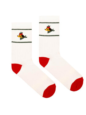 Kabak Kabak Skarpety wysokie unisex sportowe organiczne Biały
