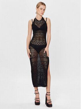 Patrizia Pepe Patrizia Pepe Plážové šaty 2A2507/K024B-K103 Čierna Slim Fit
