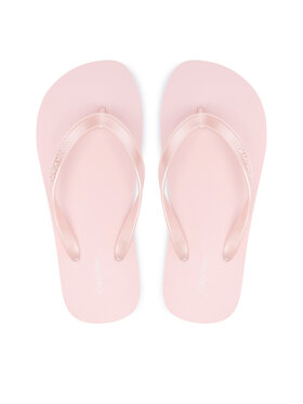 Calvin Klein Calvin Klein Šlepetės per pirštą Flip Flop Tpu Metallic HW0HW02956 Šviesiai rožinė