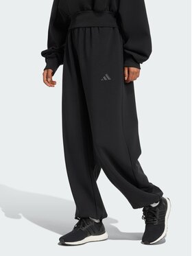 adidas adidas Spodnie materiałowe 151545 Czarny Loose Fit