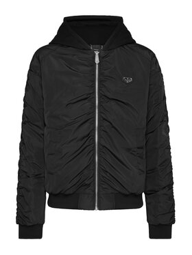 PHILIPP PLEIN PHILIPP PLEIN Vatovaná bunda 23011 Čierna Regular Fit