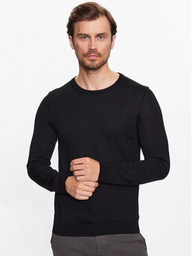 BOSS Boss Megztinis 50468239 Juoda Slim Fit
