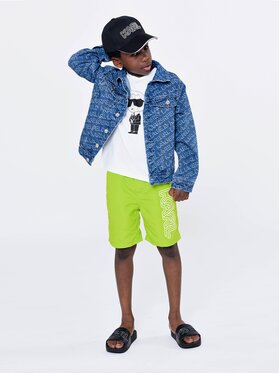 KARL LAGERFELD KARL LAGERFELD Szorty kąpielowe Z90049 M Zielony Regular Fit