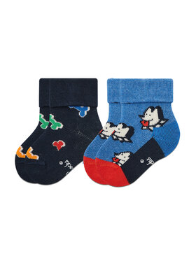 Chaussettes hautes enfant Happy Socks KROK01-6000 Bleu