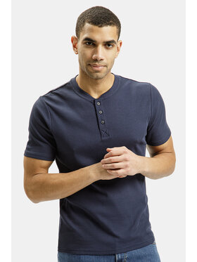 Cross Jeans Cross Jeans T-Shirt 15495-001 Granatowy Slim Fit