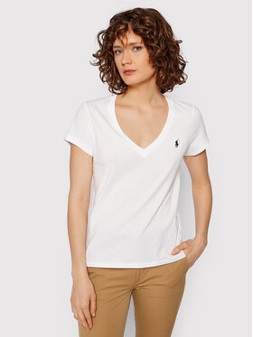 Polo Ralph Lauren Polo Ralph Lauren T-Shirt 211847077004 Biały Regular Fit