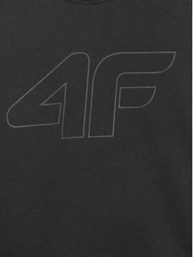 4F 4F T-Shirt BASIC+ Czarny Regular Fit