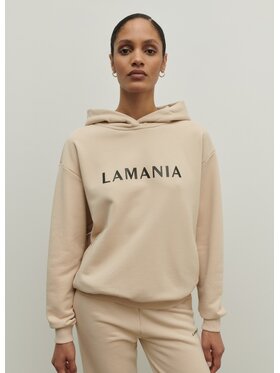 La Mania La Mania Mikina EVERY 3 Béžová Classic Fit