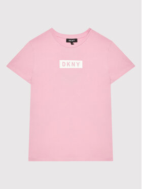 DKNY DKNY Tricou D35R93 S Roz Regular Fit