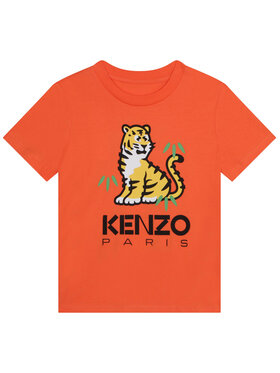 Kenzo Kids Kenzo Kids T-Shirt K25800 S Pomarańczowy Regular Fit