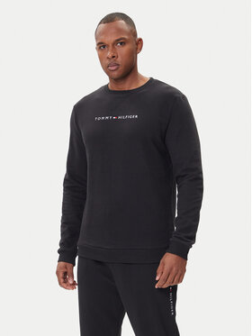 Tommy Hilfiger Tommy Hilfiger Majica dugih rukava UM0UM03666 Crna Regular Fit