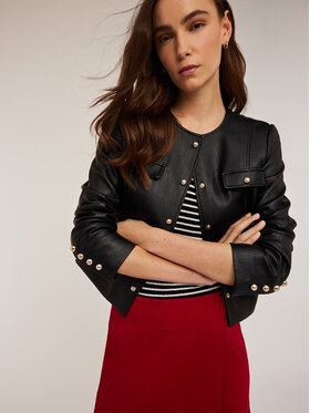 Motivi Motivi Giacca in similpelle R316Q000982N033 Nero Regular Fit