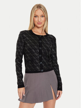 Guess Guess Kardigan W4YR25 Z3FN0 Černá Regular Fit