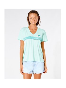 Rip Curl Rip Curl T-Shirt Sunset V-Neck Tee Niebieski Regular Fit