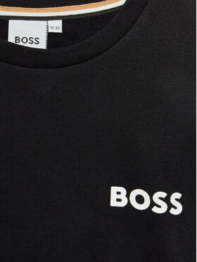 Boss Majica Dugih Rukava J25O43 S Crna Regular Fit