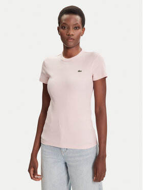 Lacoste Lacoste Футболка TF5538 Рожевий Slim Fit