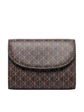 Calvin Klein Calvin Klein Denarnica Emblem Aop Flap Coin Wallet LV04F1226G Rjava
