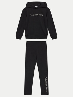 Calvin Klein Jeans Calvin Klein Jeans Набір світшот і легінси Inst Logo IU0IU00658 M Чорний Regular Fit