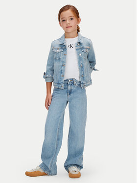 Calvin Klein Calvin Klein Blugi LVCKSJC02G Albastru Wide Leg