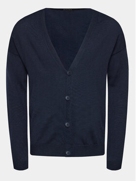 Sisley Sisley Kardigan 11BAS600J Granatowy Regular Fit