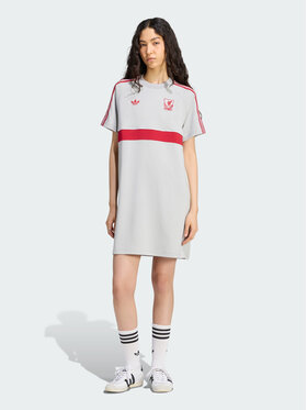adidas adidas Sukienka codzienna 171858 Szary Loose Fit