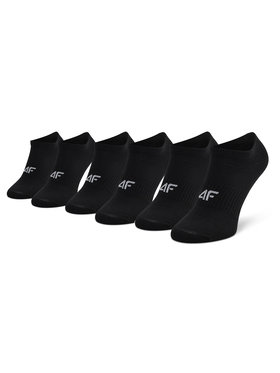 4F 4F Set od 3 para dječjih niskih čarapa HJL21-JSOM001 Crna