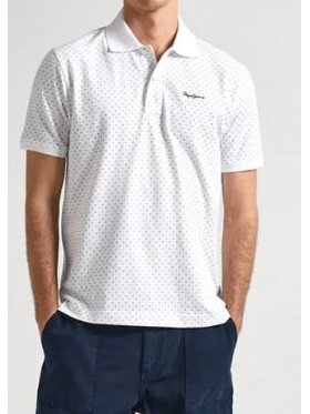 Pepe Jeans Pepe Jeans Polokošile PM542155 800 Bílá Regular Fit