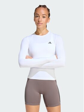 adidas adidas Koszulka techniczna 159091 Biały Fitted Fit