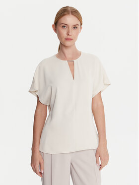 Calvin Klein Calvin Klein Halenka LV044C196G Écru Regular Fit