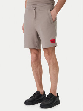 HUGO HUGO Szorty sportowe Diz222 50466196 Beżowy Regular Fit