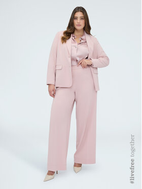 Fiorella Rubino Fiorella Rubino Marynarka Q012T000250N006 Różowy A-Line Fit