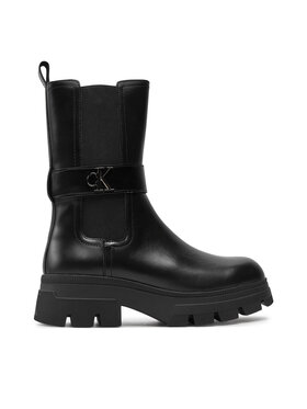 Calvin Klein Calvin Klein Botine Chunky Combat Chelsea Mg YW0YW01495 Negru