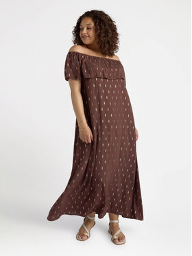 Fiorella Rubino Fiorella Rubino Sukienka wieczorowa 7457L001130N022 Brązowy A-Line Fit
