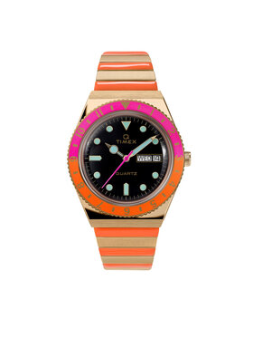 Timex Timex Ročna ura Q Reissue Malibu TW2U81600 Oranžna